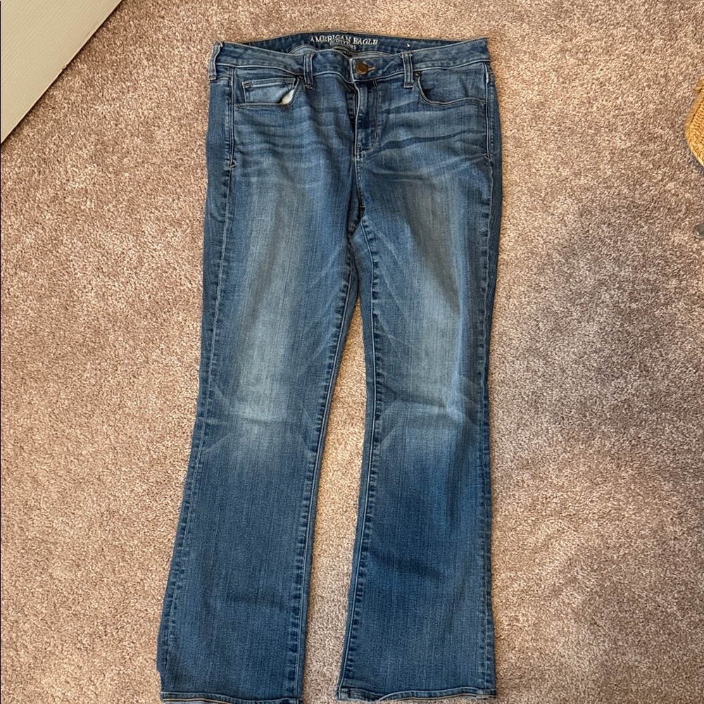 American Eagle Outfitters Women's Blue Boot Cut Jeans